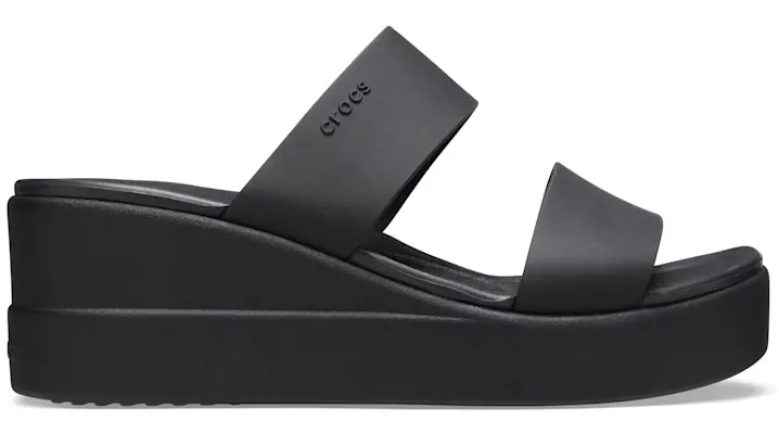 CROCS BROOKLYN MID WEDGE W in BLK/BLK