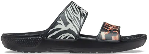 CROCS CLASSICCROCSANIMALREMIXSANDAL in BLK/MLTI