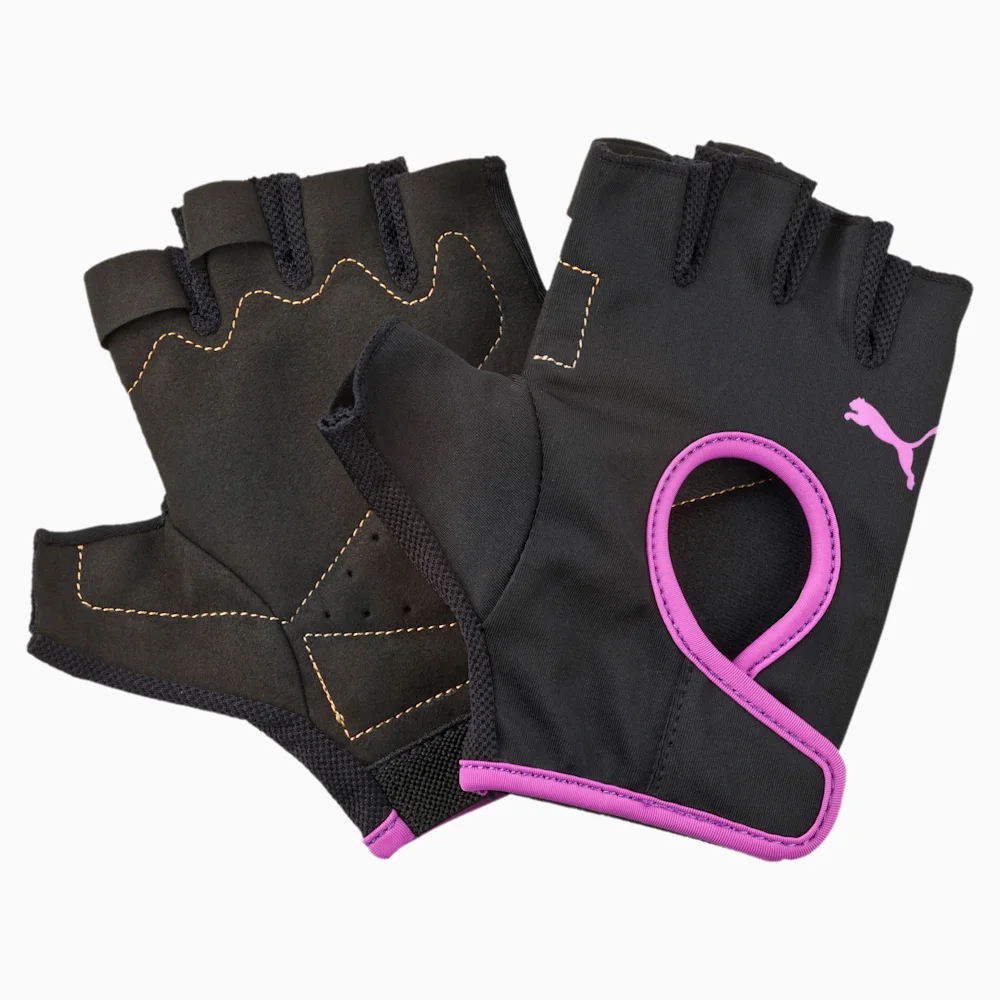 PUMA GYM GLOVES BLACK-PURPLE CACTUS in Standard