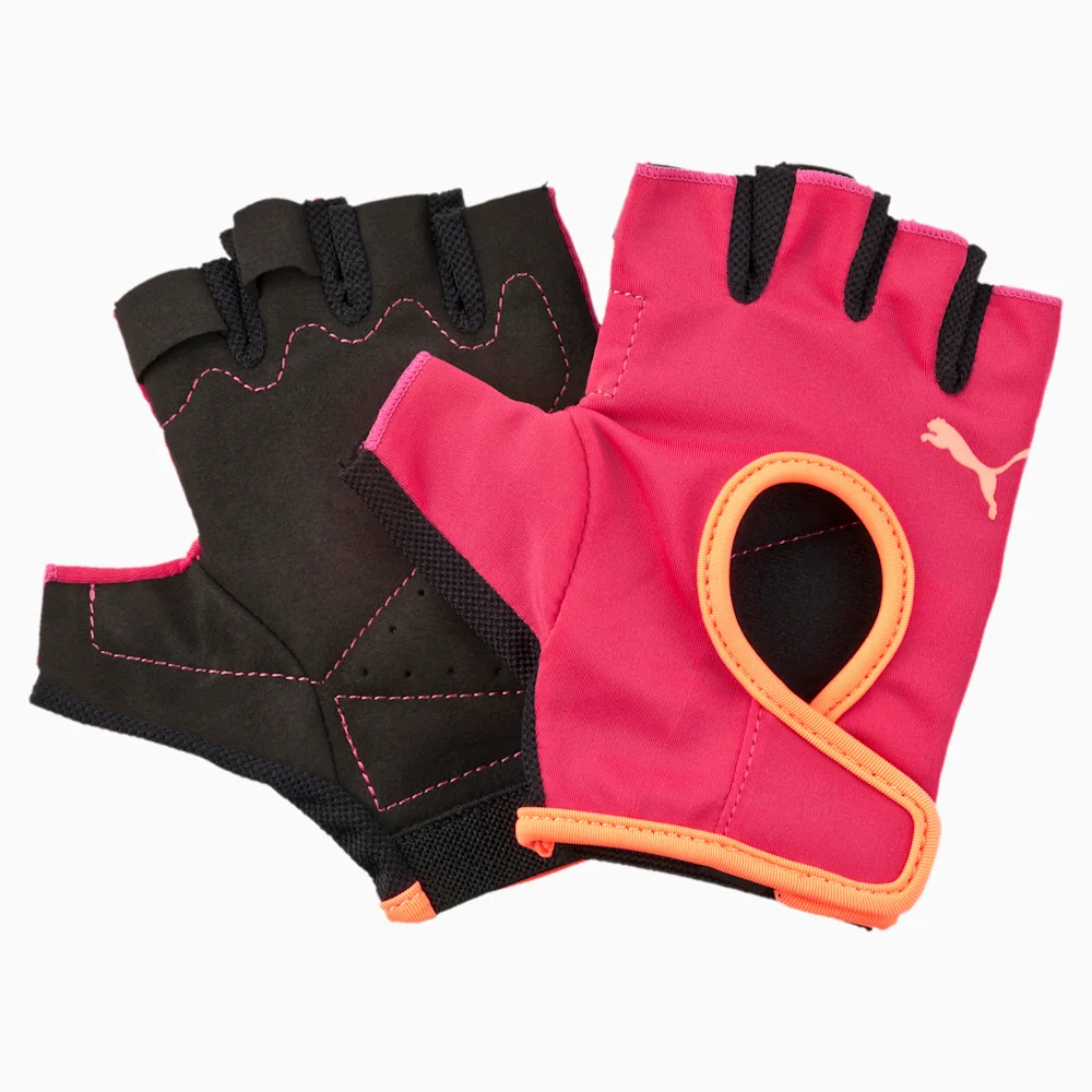 PUMA GYM GLOVES ROSE RED-FLURO PEAC in Standard