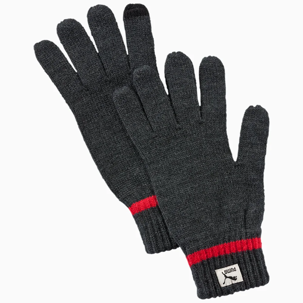 PUMA ACTIVE KNIT GLOVES DARK G in Standard