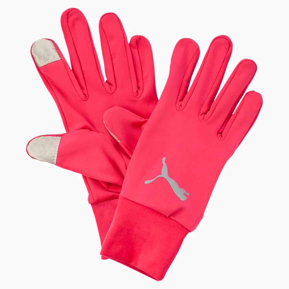 PUMA PR PERFORMANCE GLOVES ROSE in RED