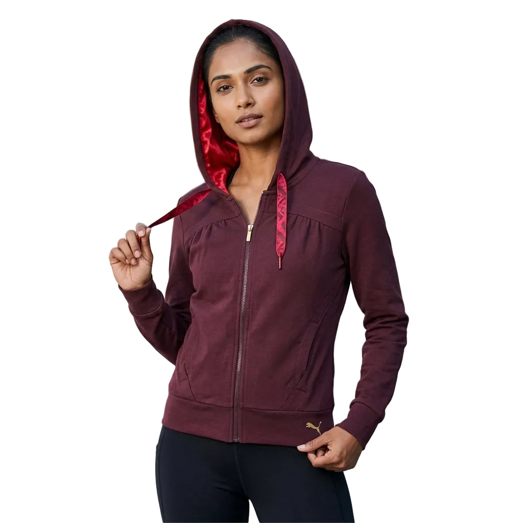 PUMA FT SWEAT JACKET DECADENT CHOCO in Standard