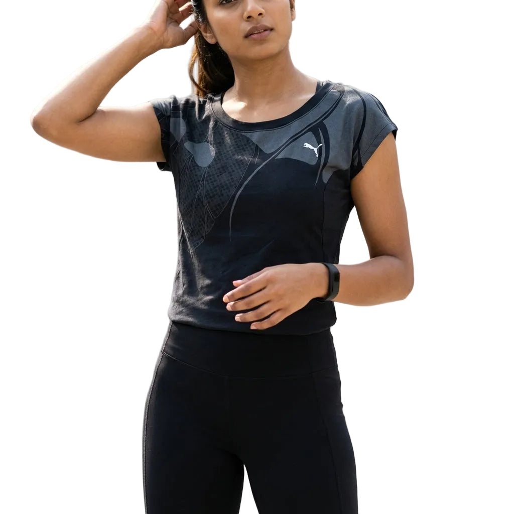PUMA MOVE TEE GRAPHIC in BLACK