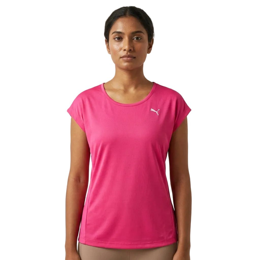 PUMA STUDIO GRAPHIC TEE FUCHSIA PUR in Standard
