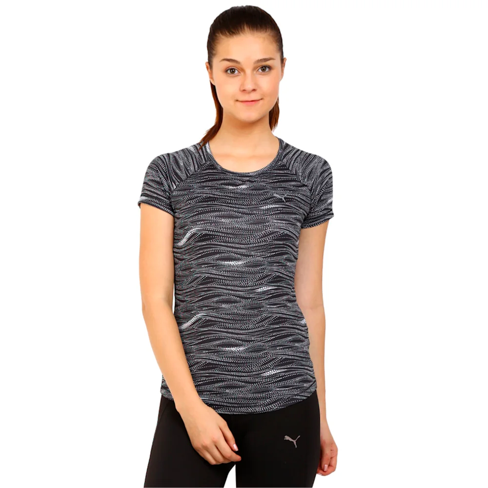 PUMA WT ESSENTIAL GRAPHIC TEE in WHITE