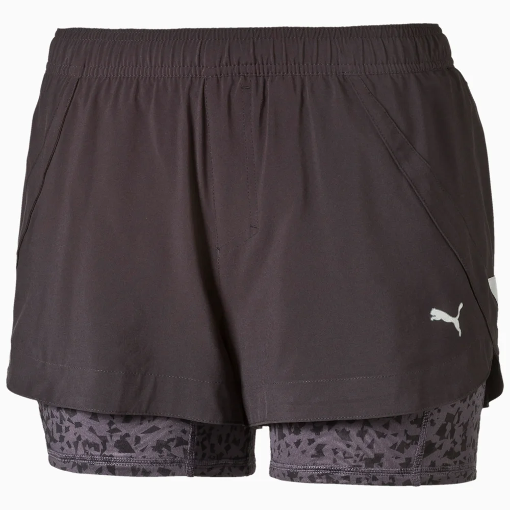 PUMA 2 IN 1 SHORT W in BLACK