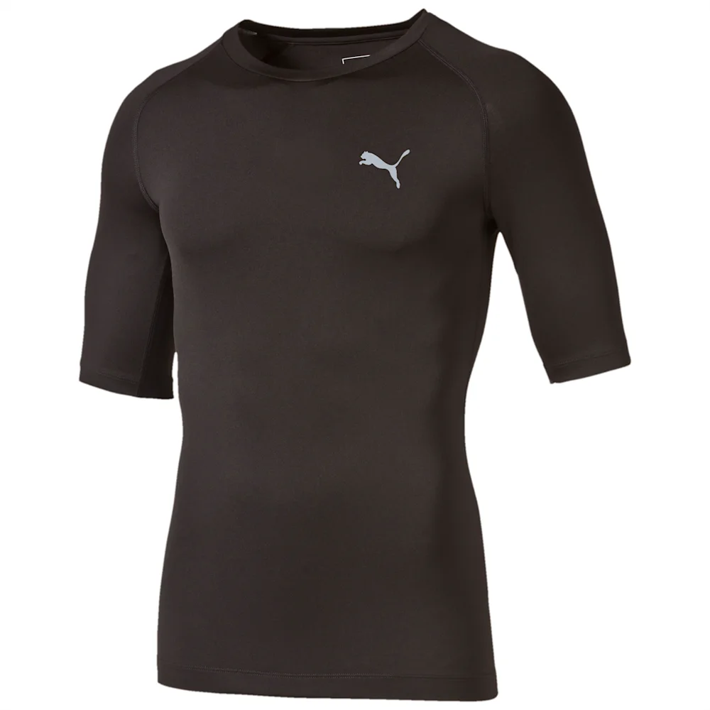 PUMA LITE_ SHORT SLEEVE TEE in BLACK