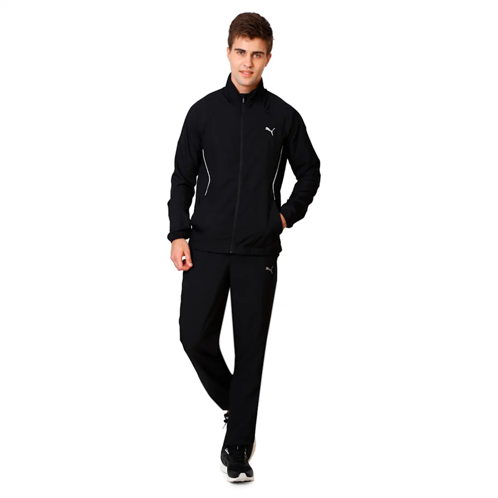 PUMA PT ESS DRY WVN TRACKSUIT in BLACK