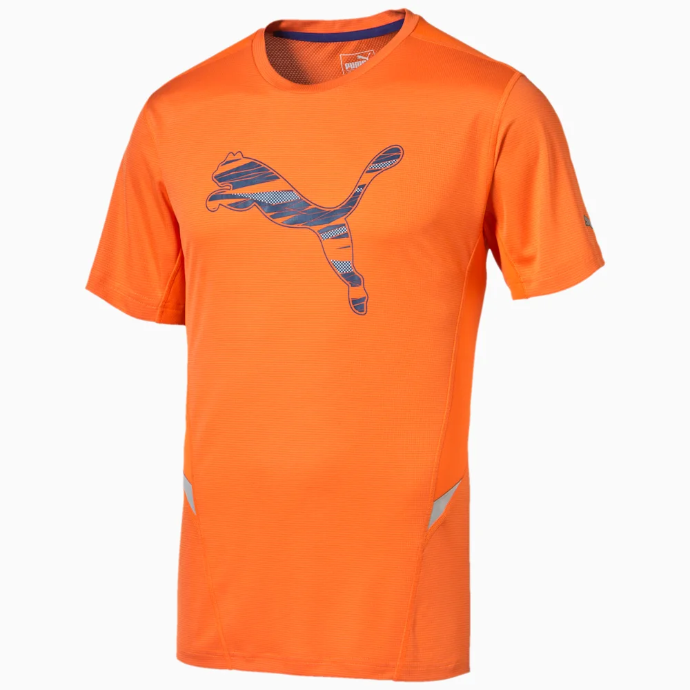 PUMA CAT S S TEE VERMILLION in ORANGE