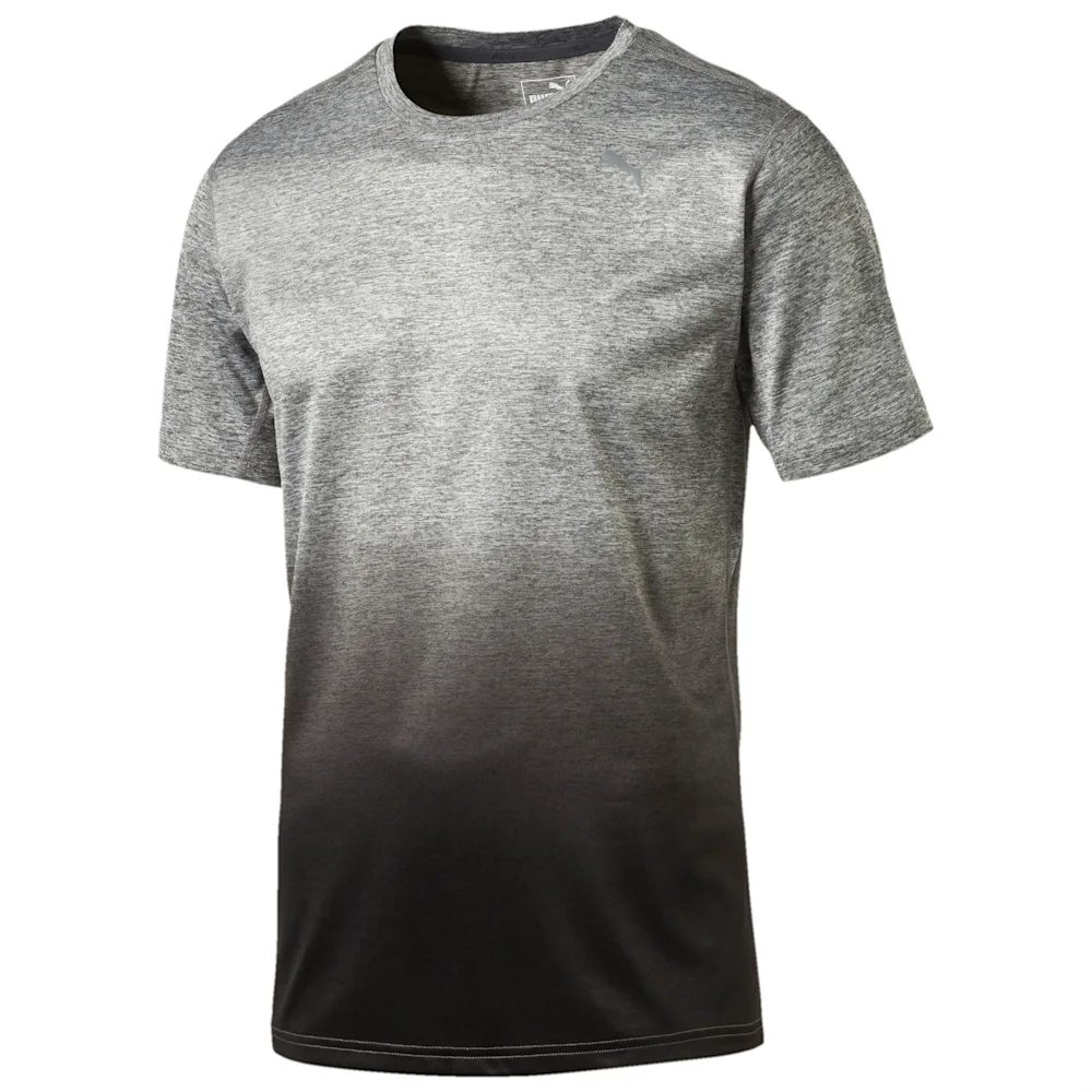 PUMA REBEL-RUN S S TEE MEDIUM in GRAY