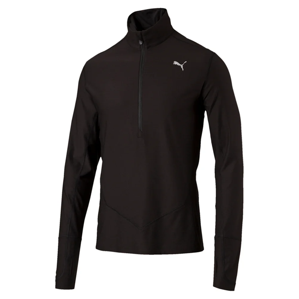 PUMA NIGHTCAT 1 2 ZIP TOP BLAC in Standard