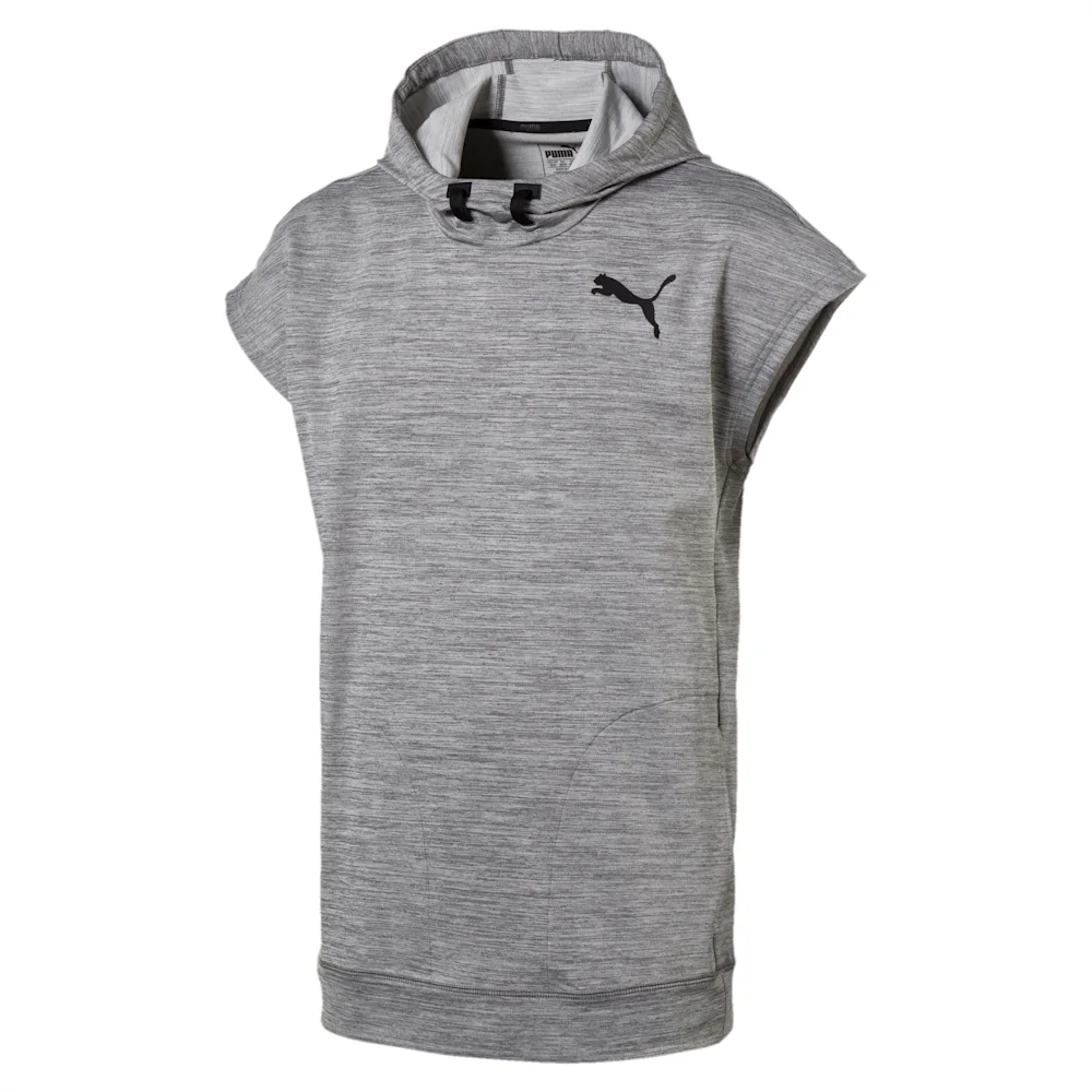 PUMA TECH FLEECE SL HOODIE MEDIUM GRAY HEATHE in Standard