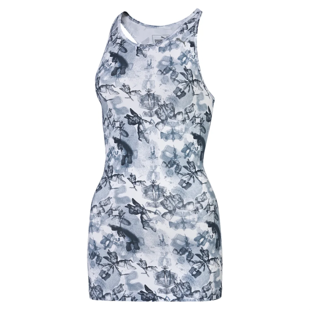PUMA SHINE LAYER TANK WHITE-W in BLACK