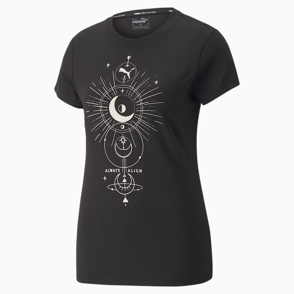 PUMA ROUND NECK HALF SELEVES GRAPHIC PRINT T-SHIRT in Standard