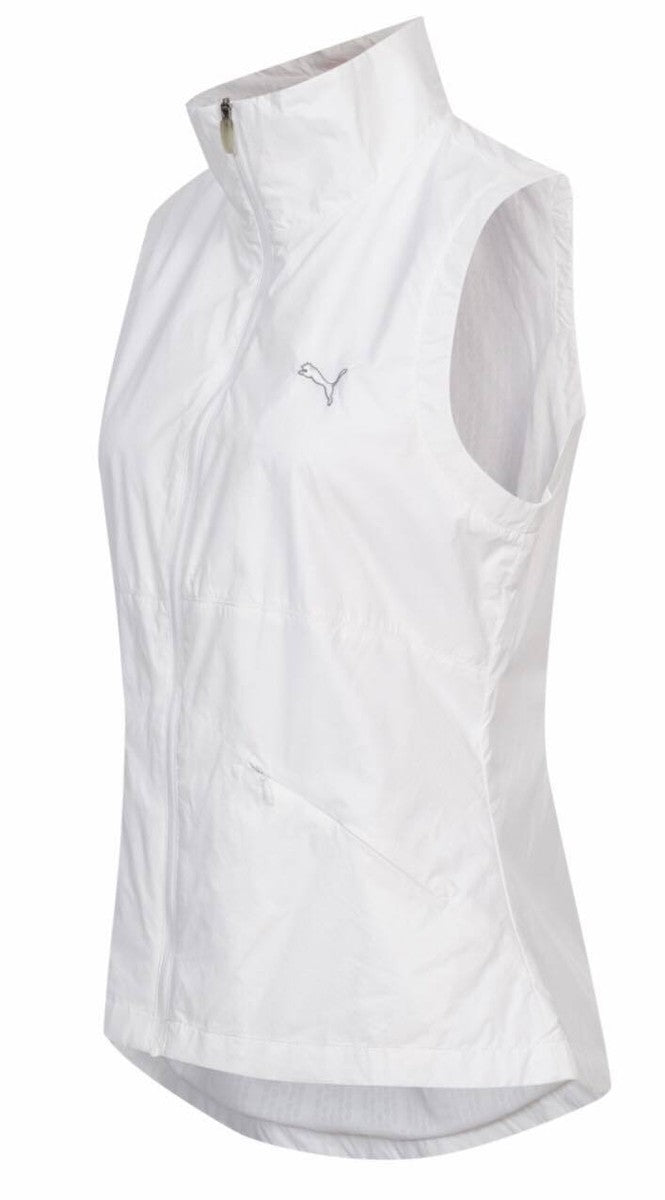 PUMA GOLF WIND VEST (C O) in WHITE