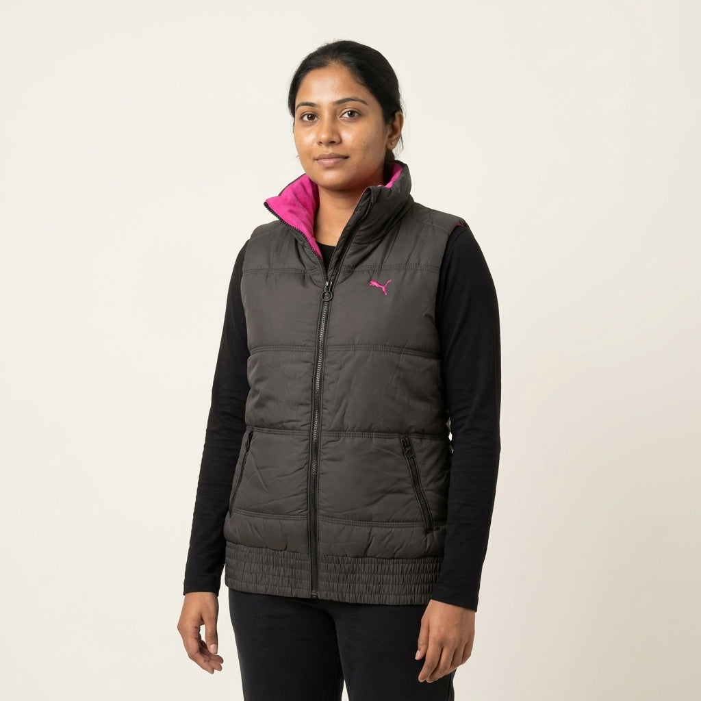 PUMA SL WOVEN JACKET in BLACK