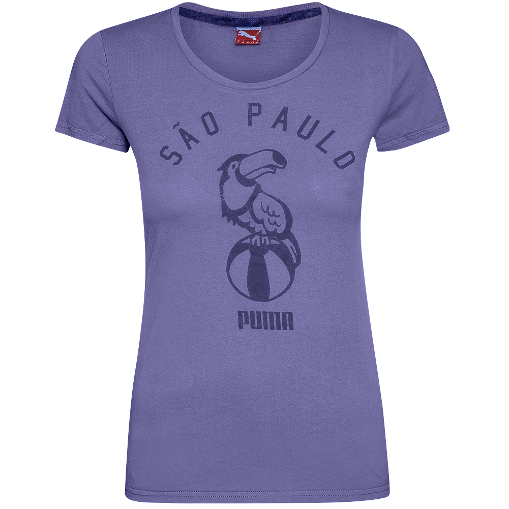 PUMA WASHED GRAPHIC TEE SPECTRUM BL in Standard