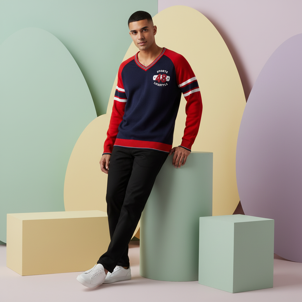 PUMA COLOR BLOCKED SWEATER NEW in Standard