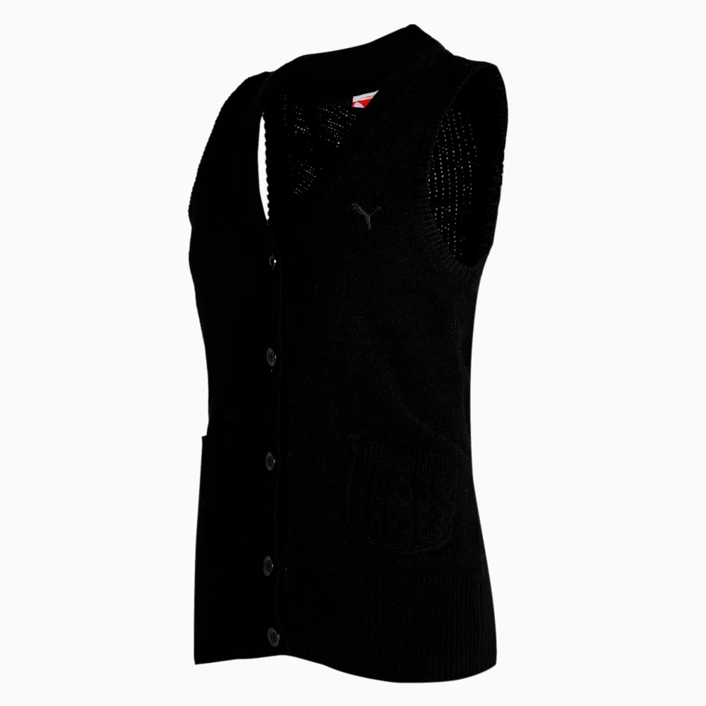 PUMA WNS KNITTED VEST 2 in BLACK