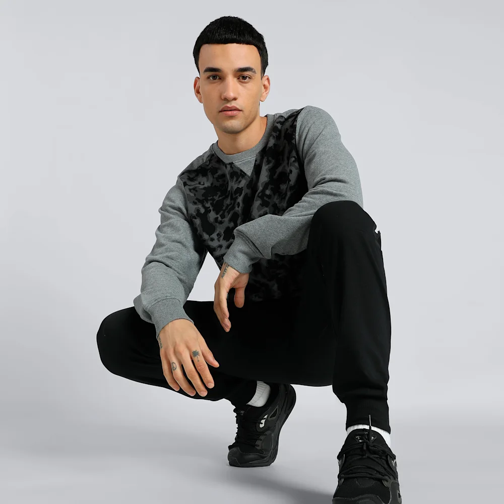 PUMA INCYCLE SWEAT MEDIUM GRAY HEAT in Standard