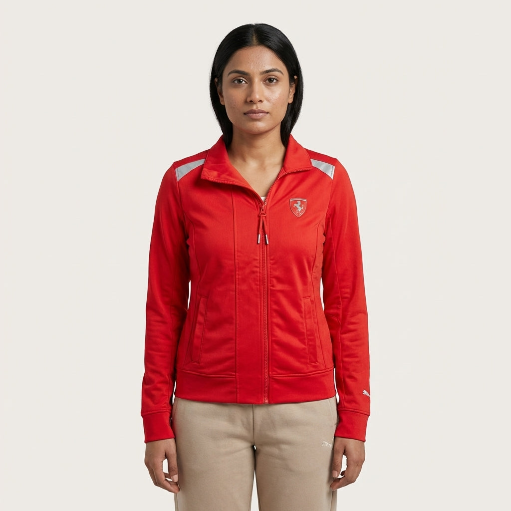 PUMA FERRARI TRACK JACKET ROSSO COR in Standard