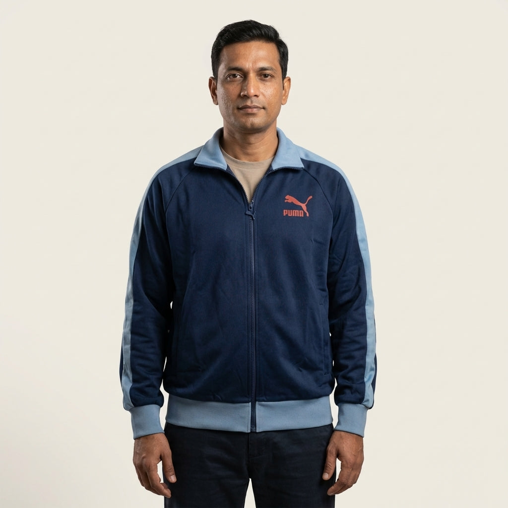 PUMA JOY TRACK JACKET MEDIEVAL in BLUE