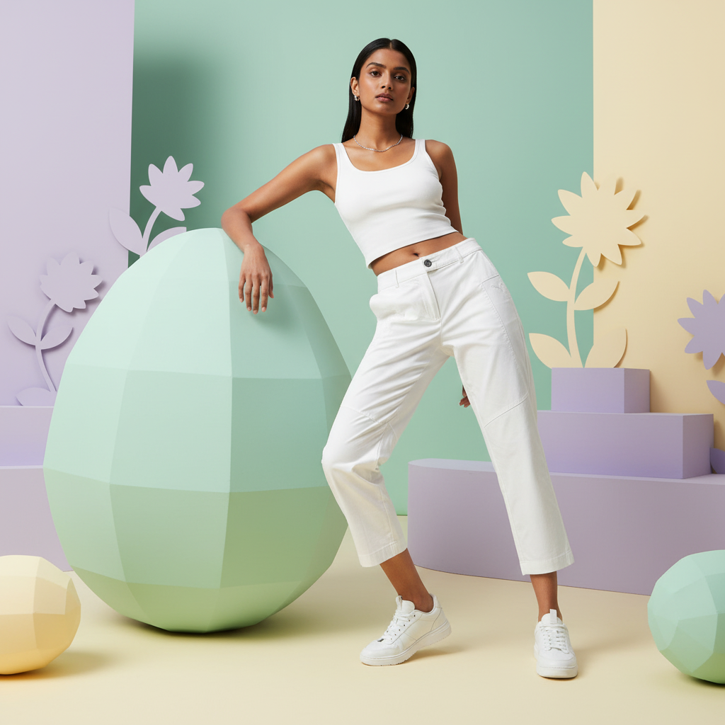 PUMA CAPRI PANTS in WHITE
