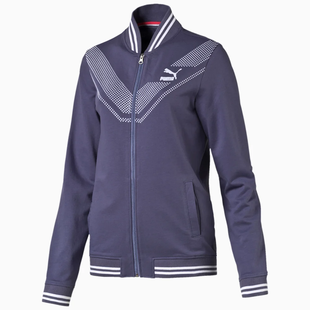 PUMA V-LINE ZIP THROUGH CROWN in BLUE