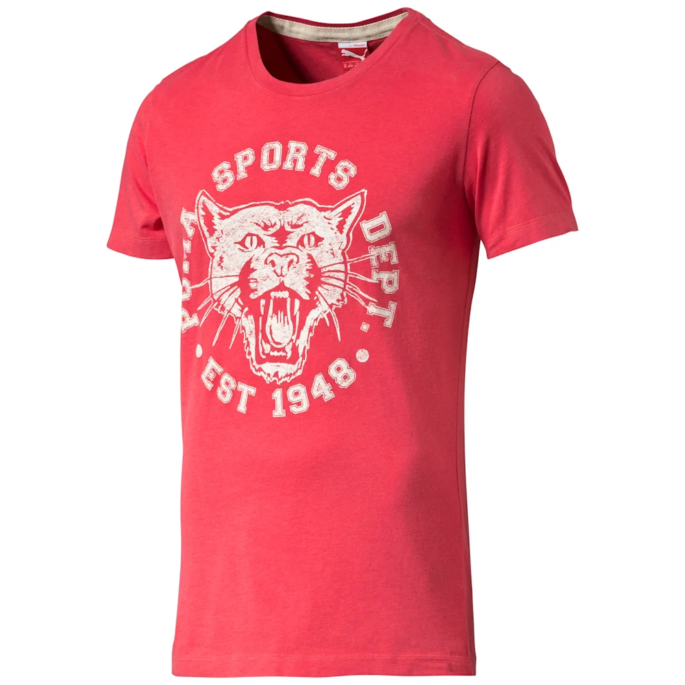 PUMA VARSITY GRAPHIC TEE GERANIUM R in Standard