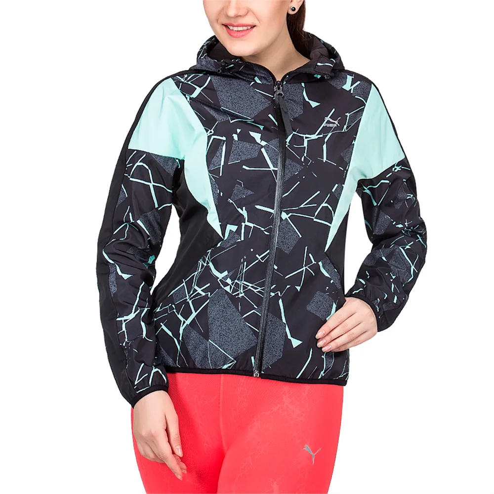 PUMA PRINTED WINDRUNNER in BLACK