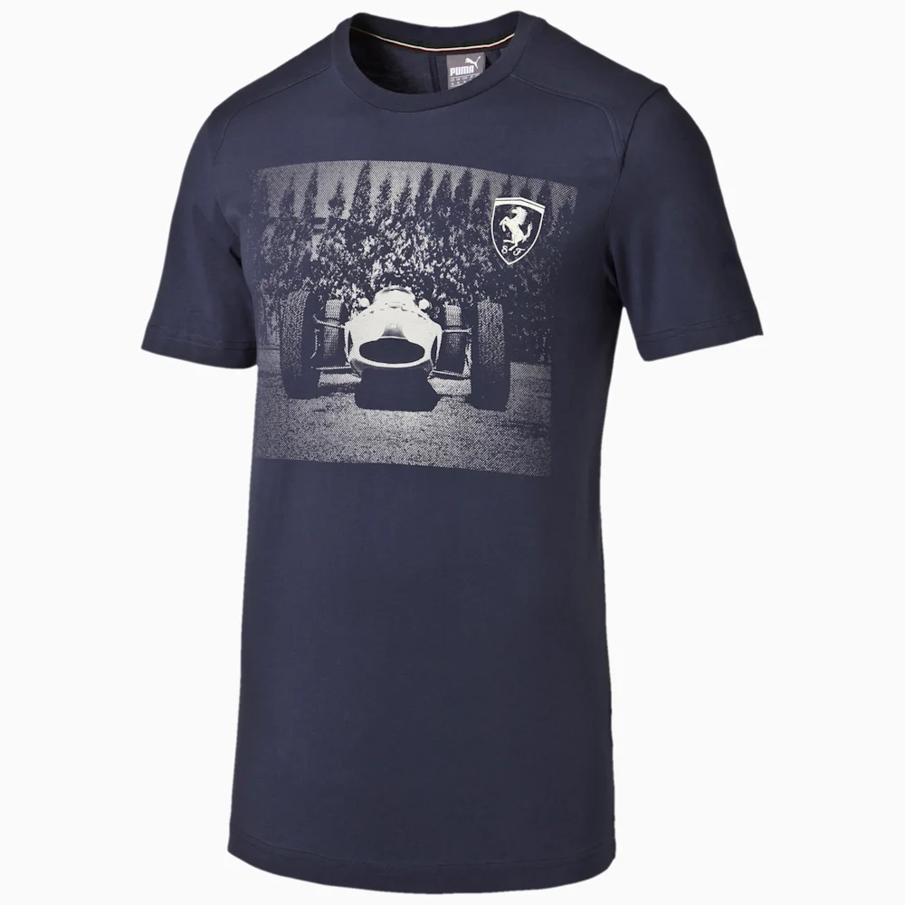 PUMA FERRARI GRAPHIC TEE DRESS in BLUE