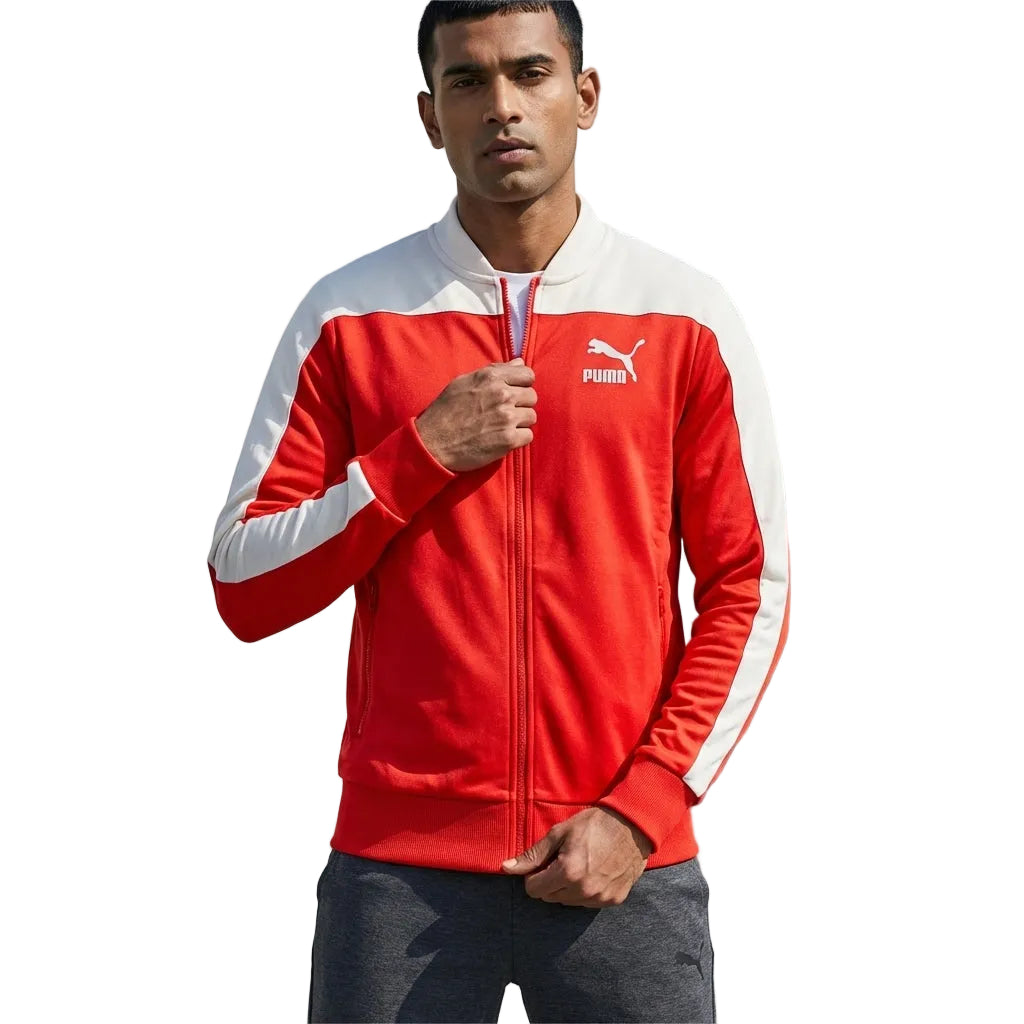 PUMA PIERRE TRACK JACKET FIERY in RED