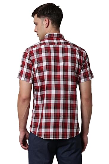 PUMA CHECKED SHIRT SL GERANIUM in Standard