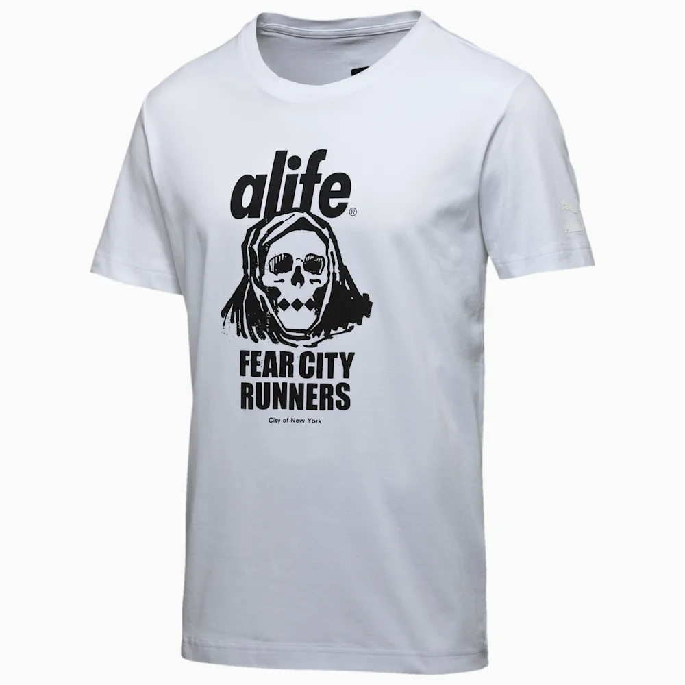 PUMA ALIFE LOGO TEE in WHITE
