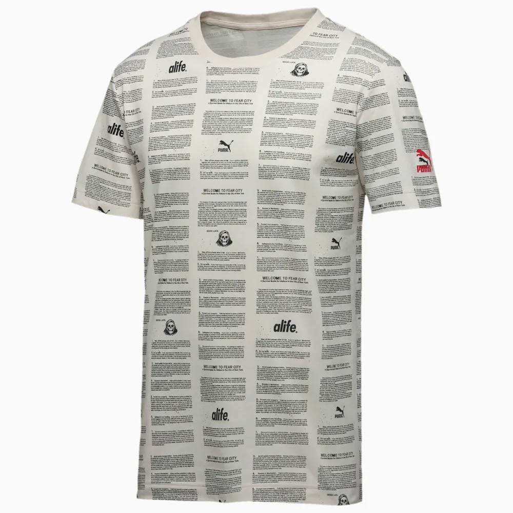 PUMA ALIFE RUNNING TEE WHISPER WHIT in Standard