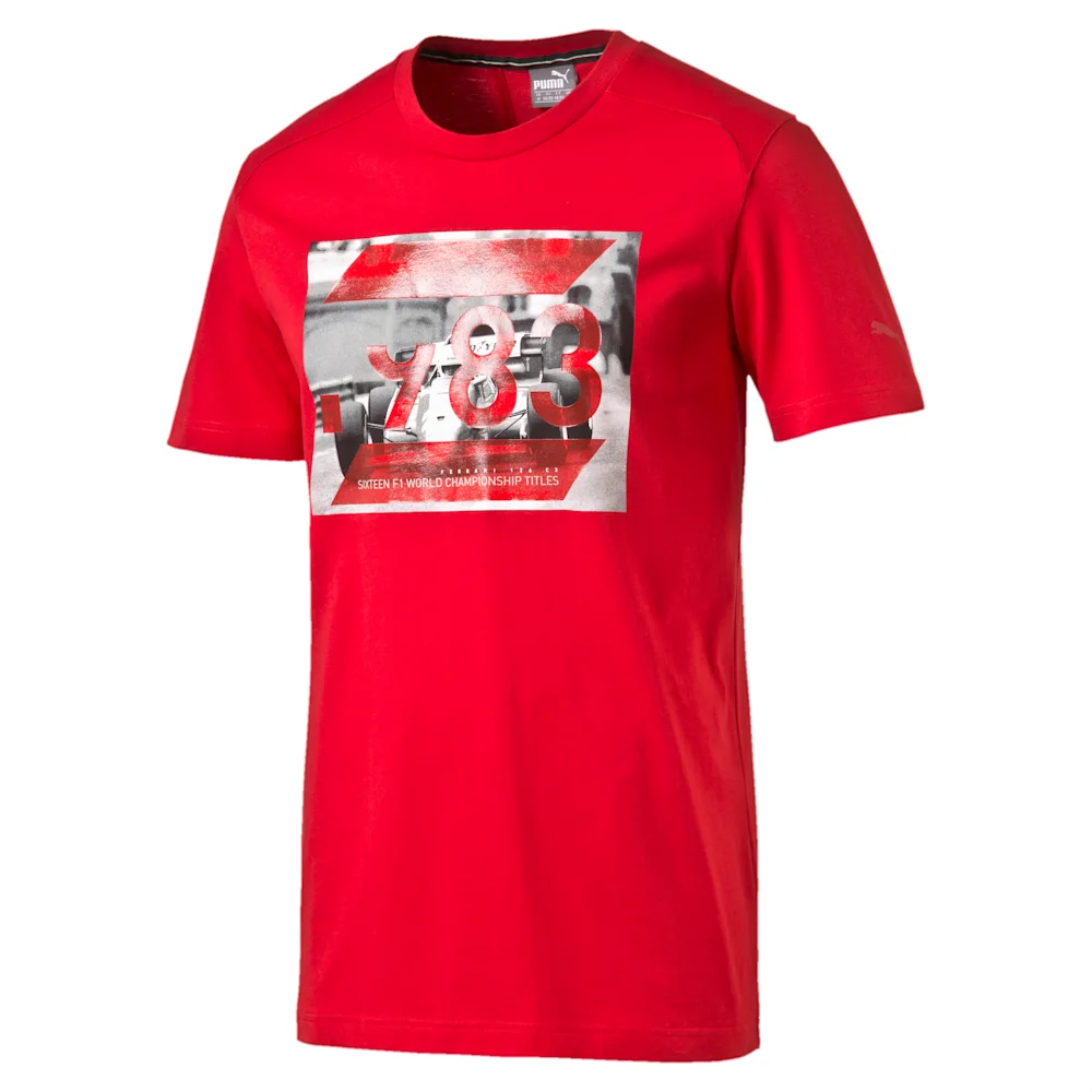 PUMA FERRARI GRAPHIC TEE ROSSO CORS in Standard