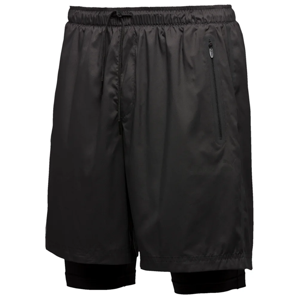 PUMA STAMPD TECH SHORTS in BLACK