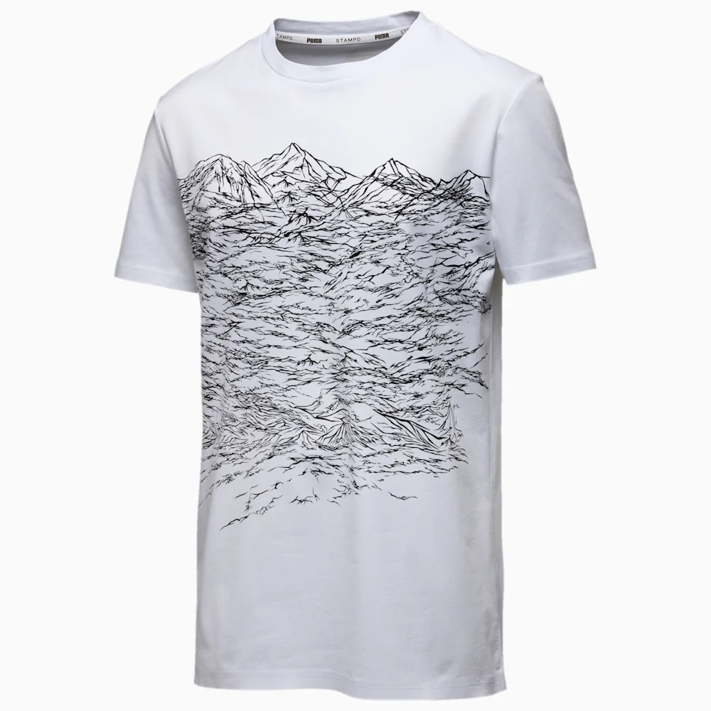 PUMA STAMPD WAVE TEXTURE PRINT WHIT in Standard
