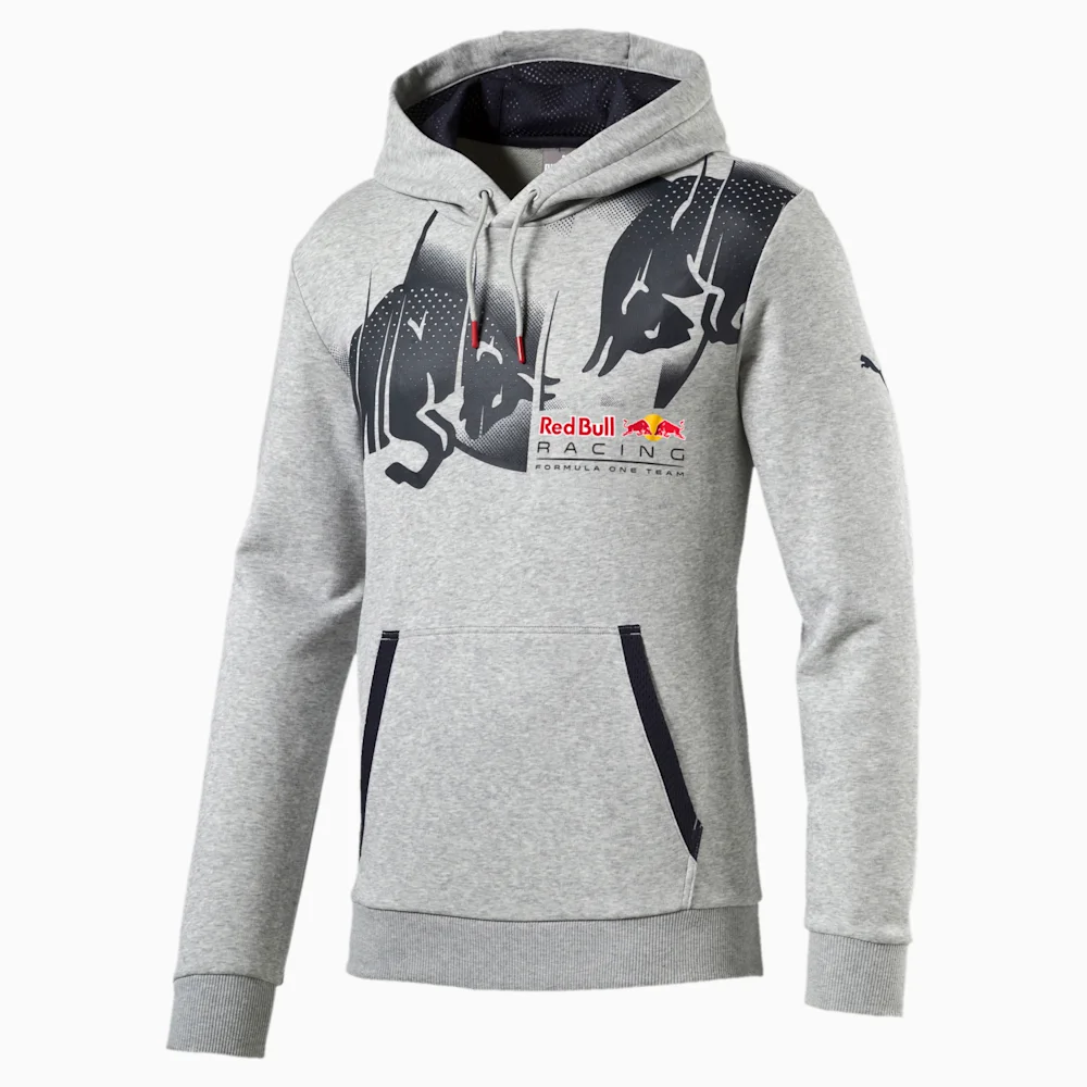 PUMA RBR GRAPHIC HOODIE LIGHT in GRAY