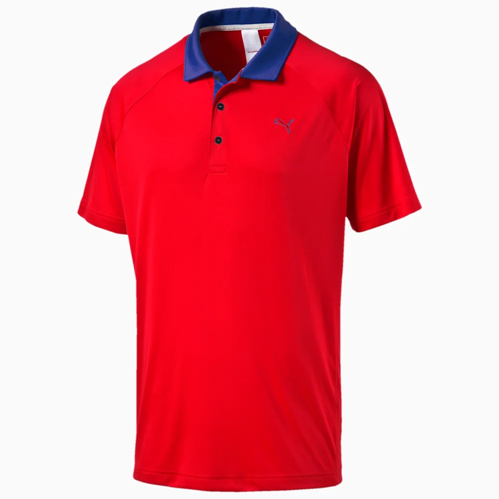 PUMA SS D_VENT POLO HIGH RISK in RED