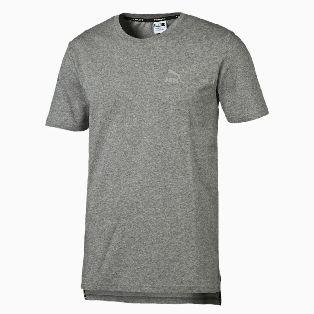 PUMA EVO CORE TEE MEDIUM GRAY HEATHER in Standard