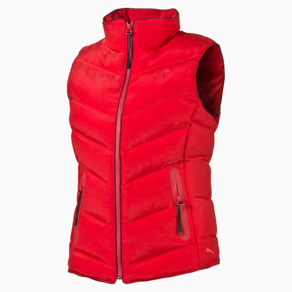 PUMA FERRARI DOWN VEST ROSSO CORSA in Standard