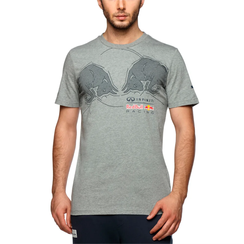 PUMA RBR GRAPHIC TEE 1 MEDIUM GRAY HEATHER in Standard