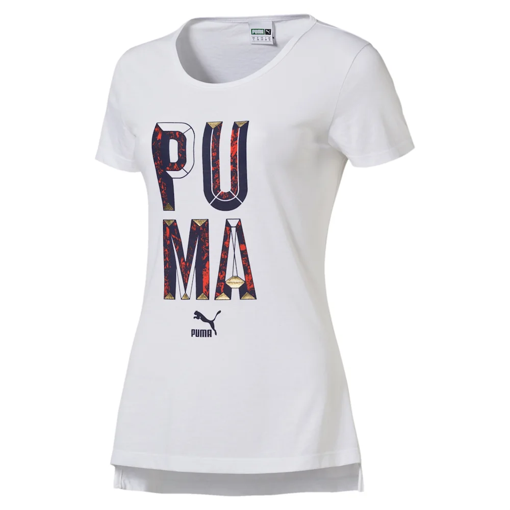 PUMA SEASONAL STORY TEE in WHITE