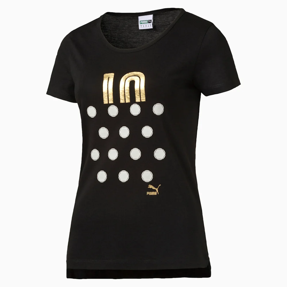 PUMA SEASONAL STORY TEE in BLACK