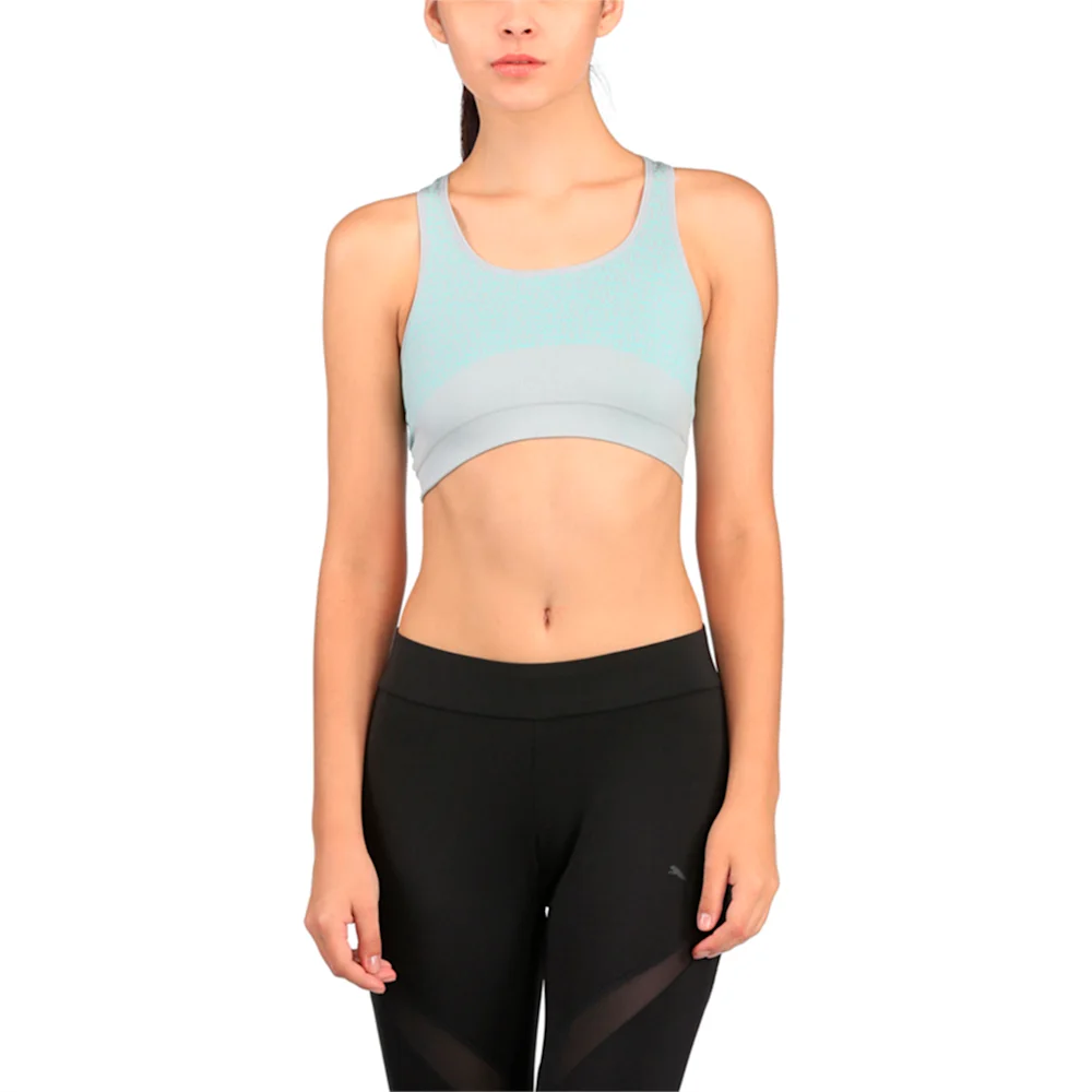 PUMA EVOKNIT BRA TOP ARUBA in BLUE