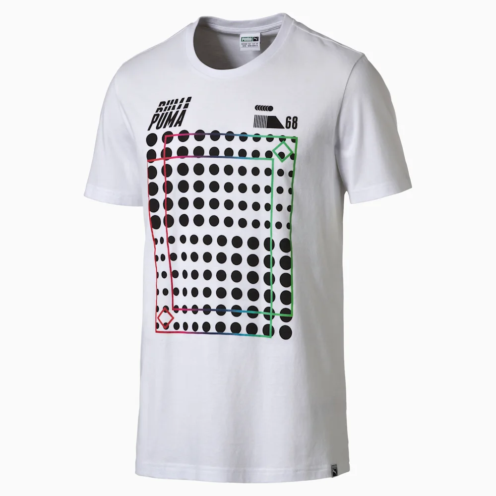 PUMA BRAND PULS TEE in WHITE