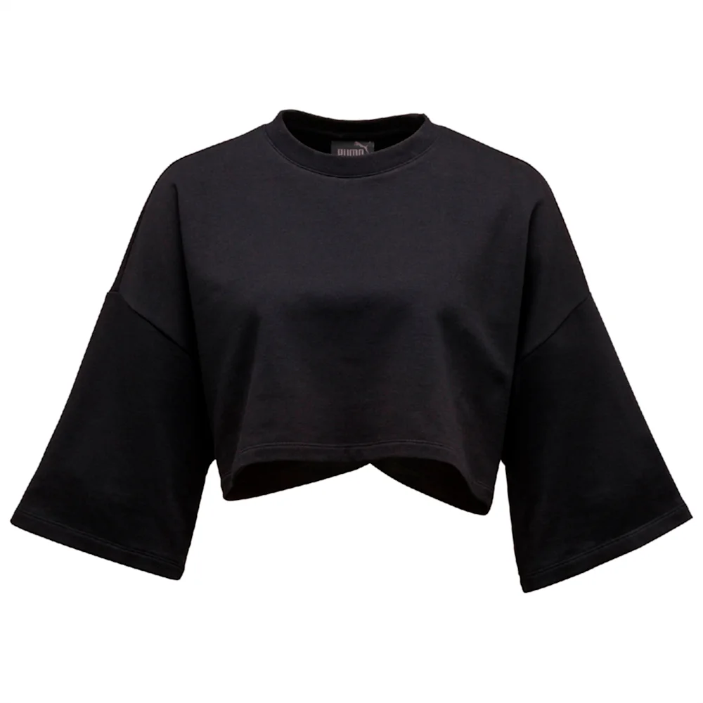 PUMA CROPPED CREW NECK T-SHIRT COTT in Standard