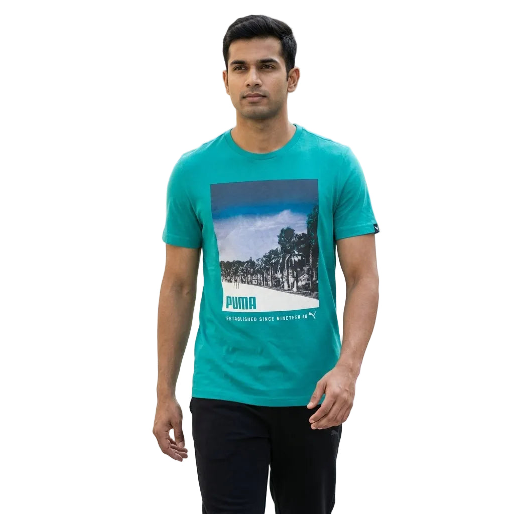 PUMA GRAPHIC TEE 1 COLUMBIA in Standard